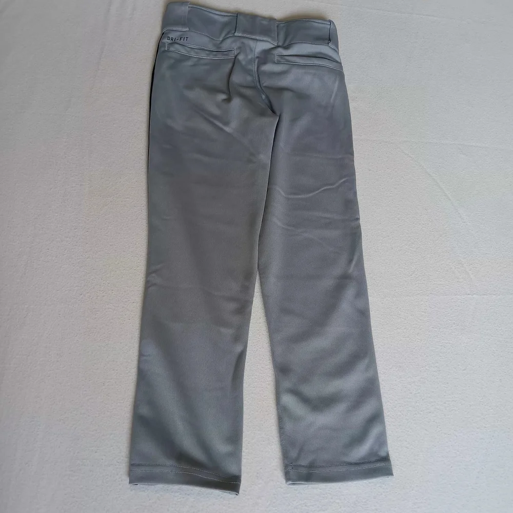 Nike Dri-Fit Sz XS Basball Gray&Black Kids Pants (Staining On Knees...see Photos